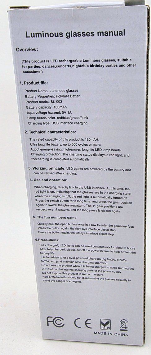 Occhiali & Lenti: Luminous Glasses LED-Brille – Nuovo (secondo la descrizione) da Zürich venduto da Numark 6