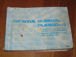 Honda GL 650 Fahrerhandbuch 1982
