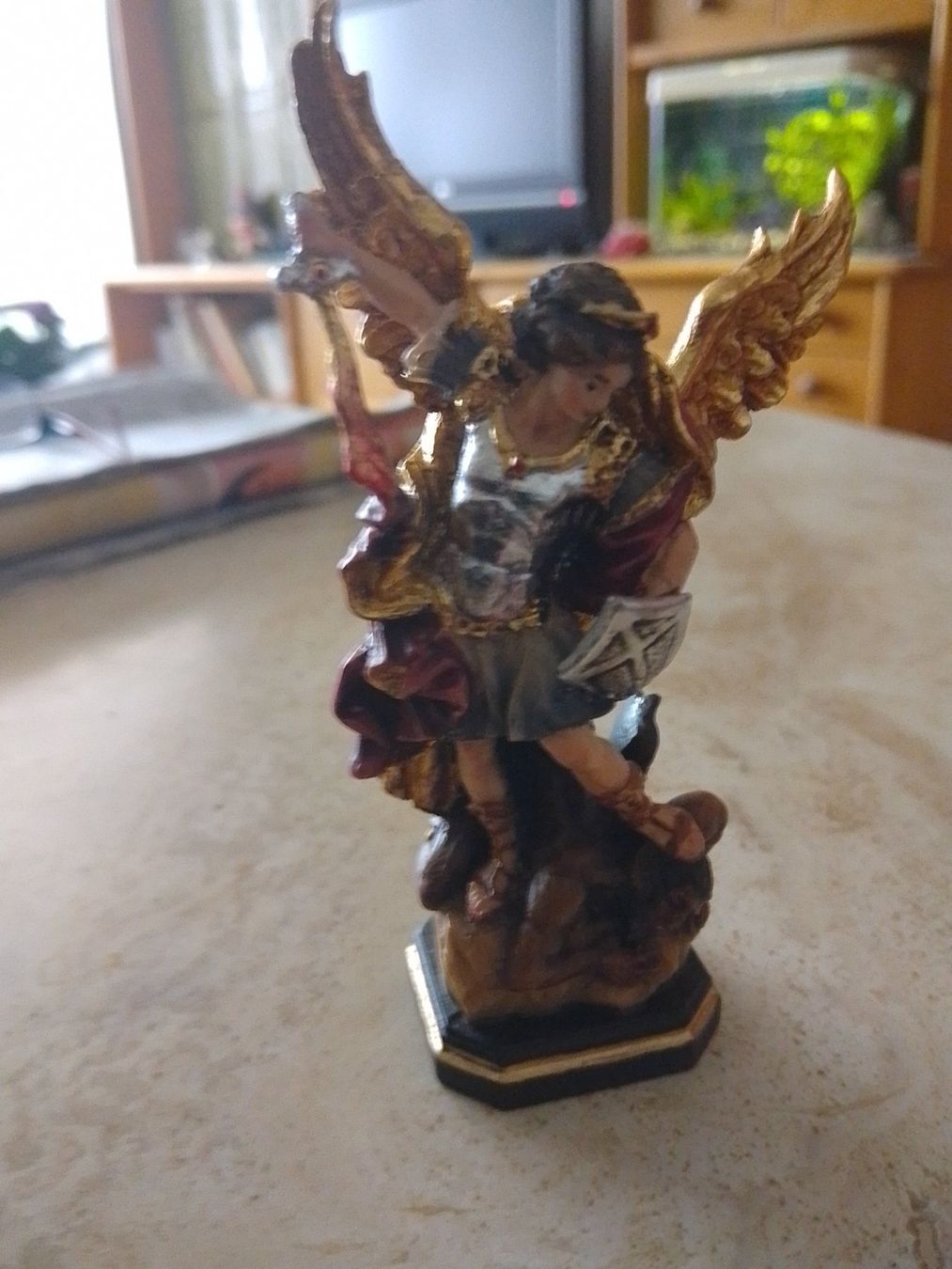 Figuren: Erzengel Michael Statue, 10cm – Neu (gemäss Beschreibung) aus Weinfelden von PaterPio1968