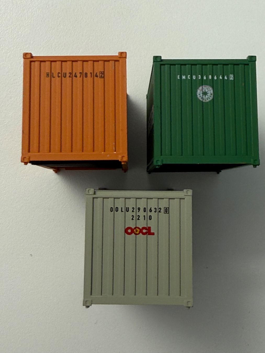 Faller Modelleisenbahnen: Faller Container Hapag-Llöyd, Evergreen,OOCL / HO – Gebraucht aus Jonschwil von sutfra12 2