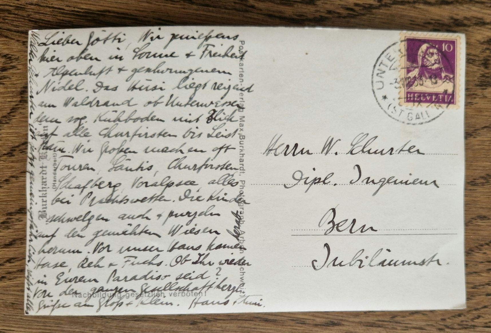Cartoline postali: Gräppelensee 1933,  Burkardt Karten – Usato da Ebikon venduto da Donar50 2