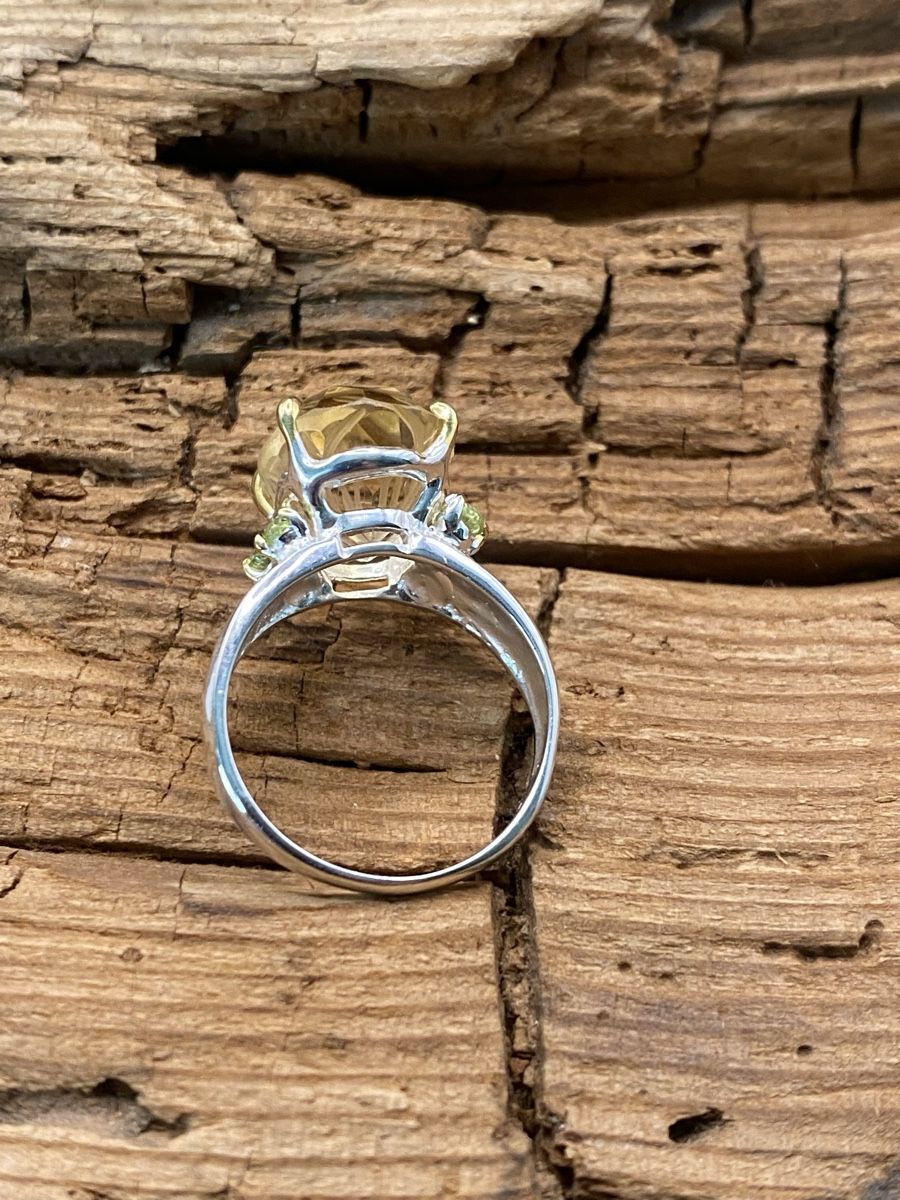 Anelli: Silber Ring mit schönem Citrin, Gr.54.5 – Nuovo (secondo la descrizione) da Luzern venduto da S.Kern01 4
