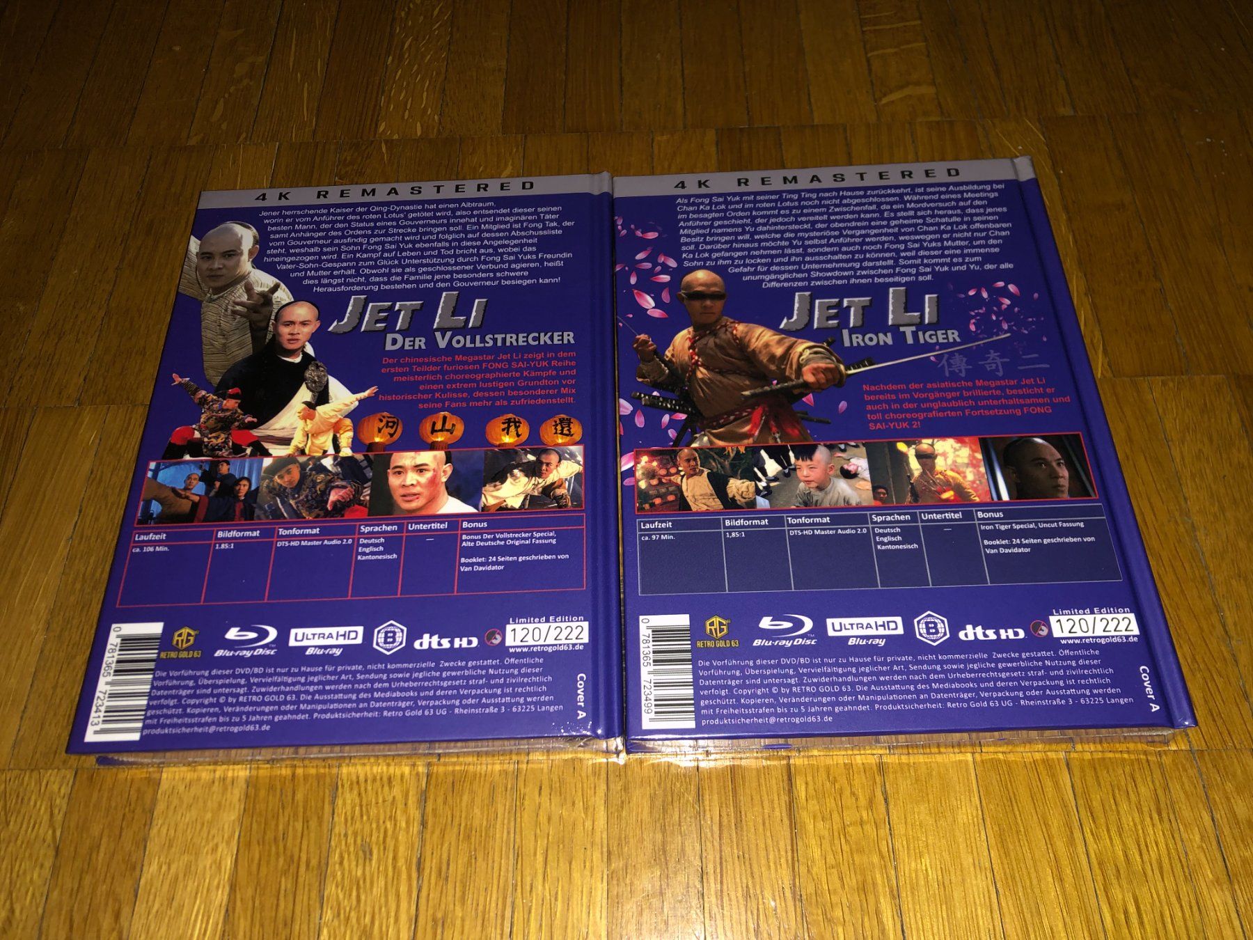 Tutti i DVDs: Der Vollstrecker & Iron Tiger - 2 MEDIABOOKS - UNCUT – Nuovo e nell'imballaggio originale da Basel venduto da havsok 1