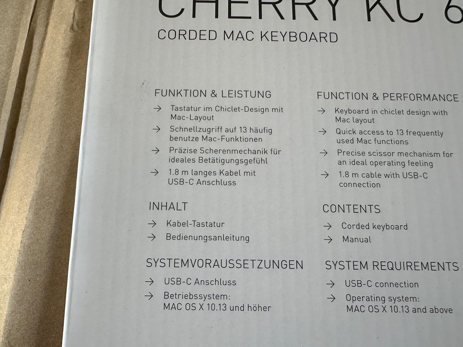 Tastaturen: neue Cherry KC 6000C For MAC -Tastatur – Neu und originalverpackt aus Necker von liq24 4