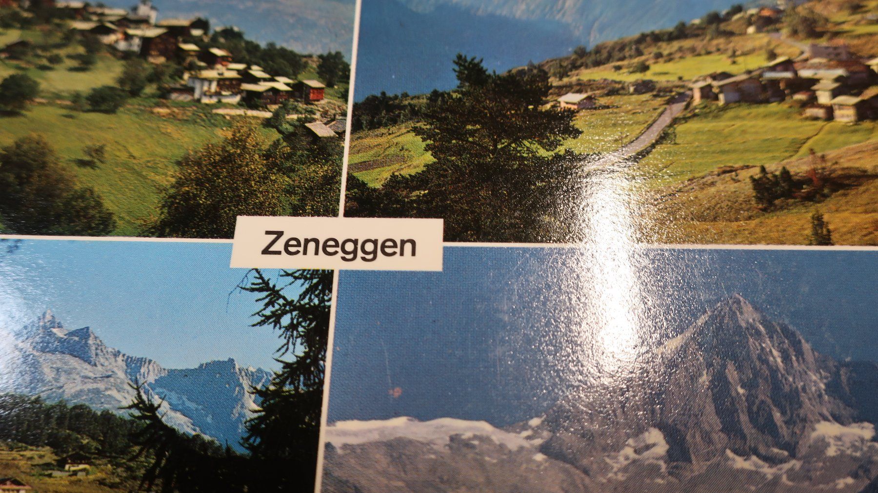 Ansichtskarten: Zeneggen Wallis Multivues  1971 – Gebraucht aus Cormoret von Pascalll2001 2