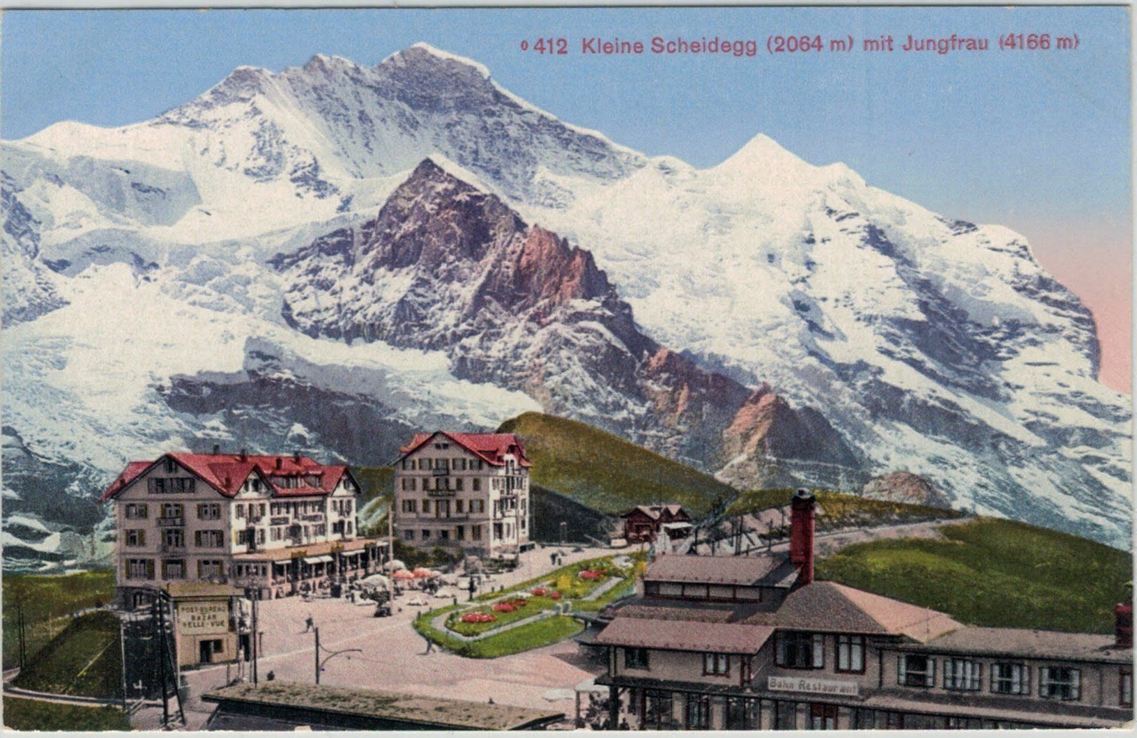 Cartoline postali: Kleine Scheidegg mit Jungfrau BE 2 – Nuovo (secondo la descrizione) da Fribourg venduto da philafri