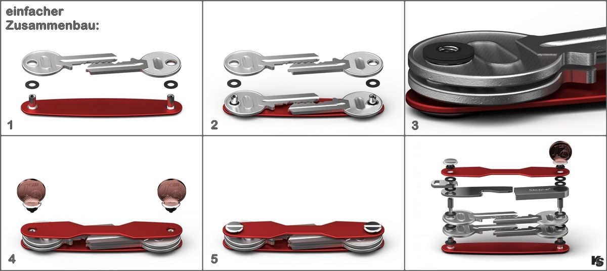 Portachiavi: Wunderkey Schlüsselanhänger Karbon – Nuovo e nell'imballaggio originale da Wettingen venduto da kochshop 3