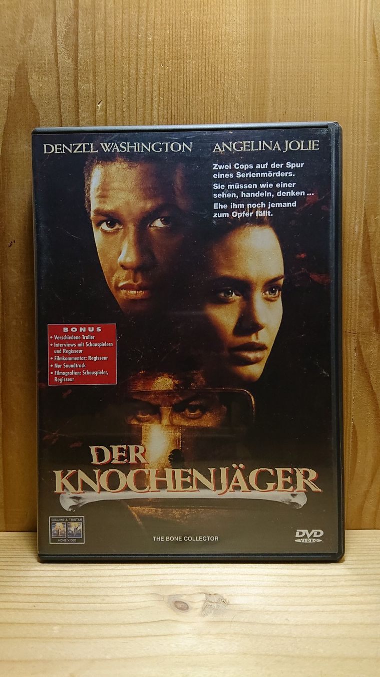 Tutti i DVDs: DER KNOCHENJÄGER DVD mit Denzel Washington – Usato da Wilderswil venduto da Exebub