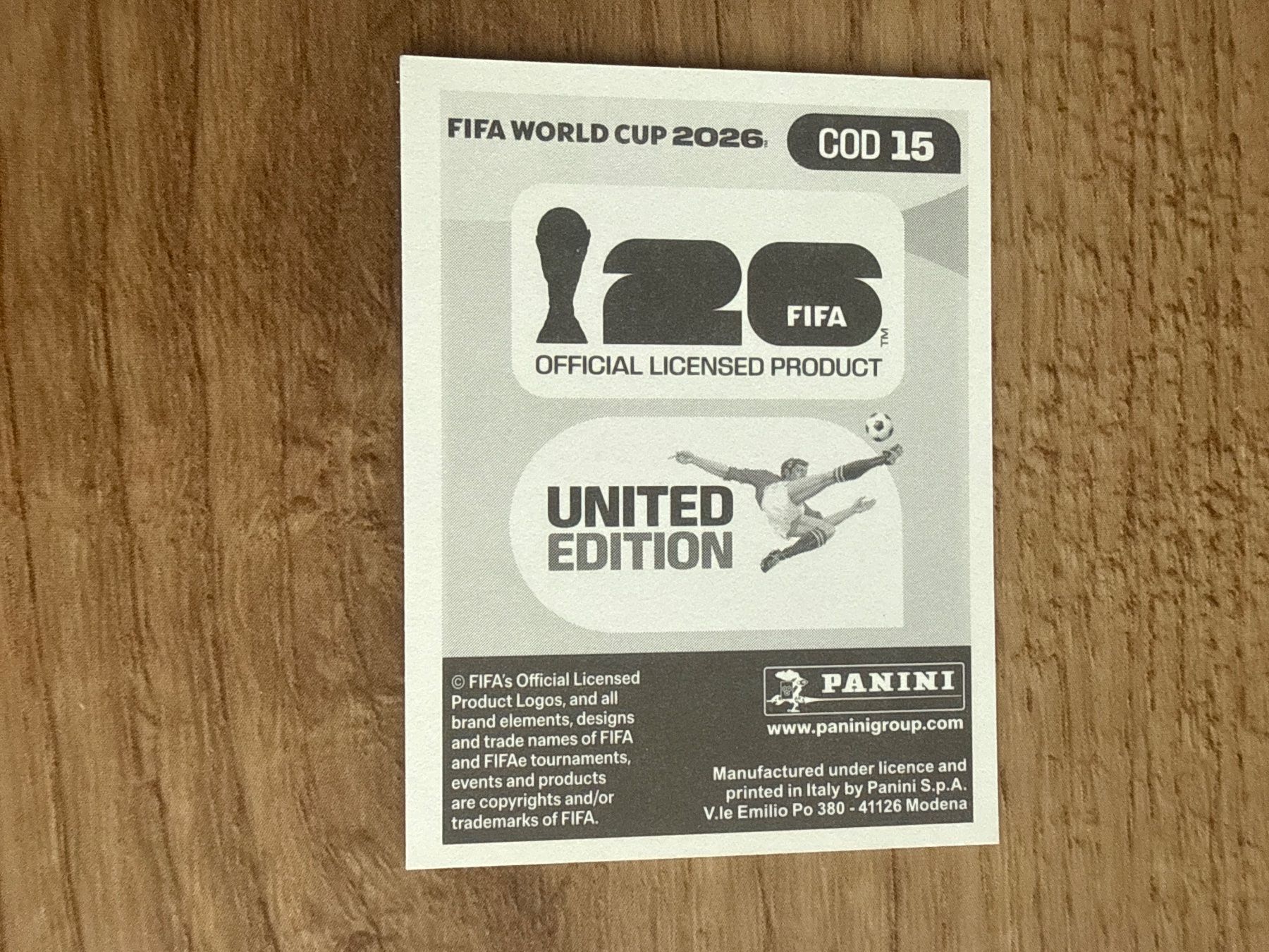 Panini Sammelbilder & Trading cards: Panini FIFA WM 2026 Sticker Meschack Elia COD 15 – Gebraucht aus Glattbrugg von Schweigmatt 1