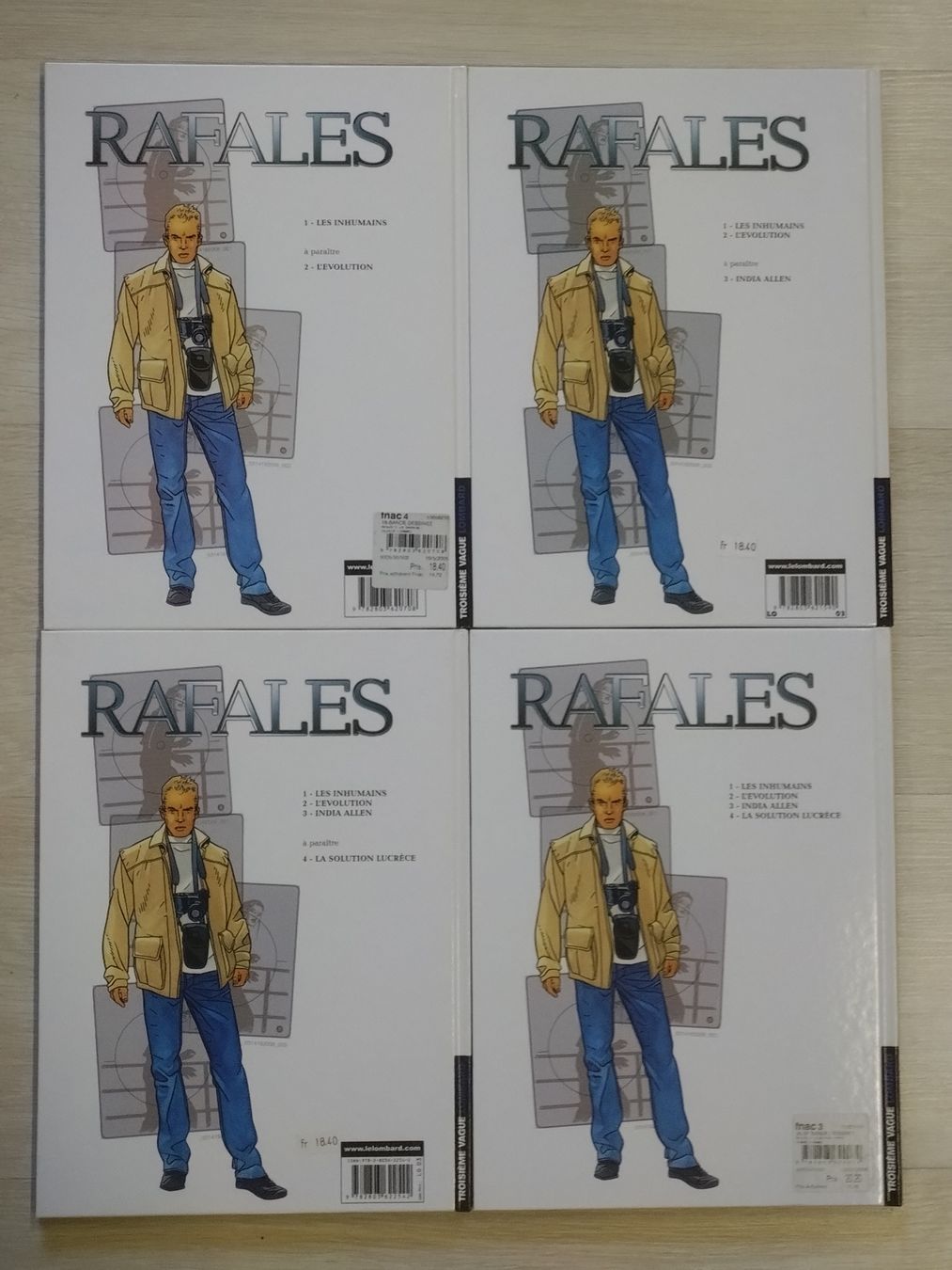 Fumetti: Rafales - Valles Desberg T1 à T4 EO TBE – Usato da Farvagny-le-Grand venduto da LaCaverne 1