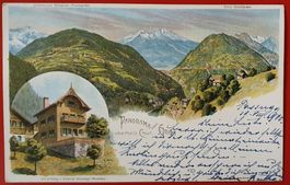 Panorama von Grida, oberhalb von Chur 1900