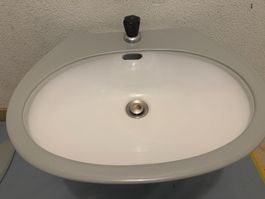 Original LAUFEN Design-Lavabo 1963 – Schweizer Moderne