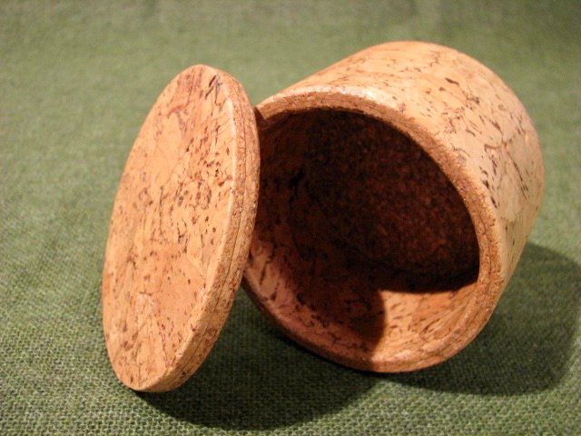 Behälter & Ähnliches: Kork Dose Schmuck Box Case Schatulle mit Deckel rund G) – Neu (gemäss Beschreibung) aus Wil ZH von Arbolero 5