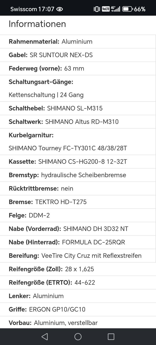 Biciclette: Velo von Pegasus Savona SL Disc 24 – Usato da Schattenhalb venduto da kai_v59l 3