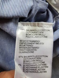 Peter Hahn Camicette: Peter Hahn; Hellblaue / fein gestreifte Bluse Gr. 46 – Usato da Boniswil venduto da Totomat-Lady 3