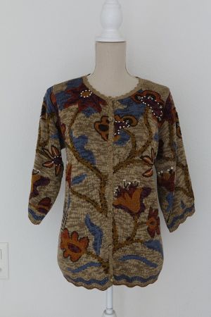 Apu Kuntur Alpaca Cardigan 100% Pima Cotton Gr. S