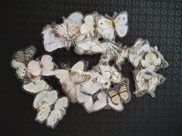 Lot de stickers papillons transparents colories foncées