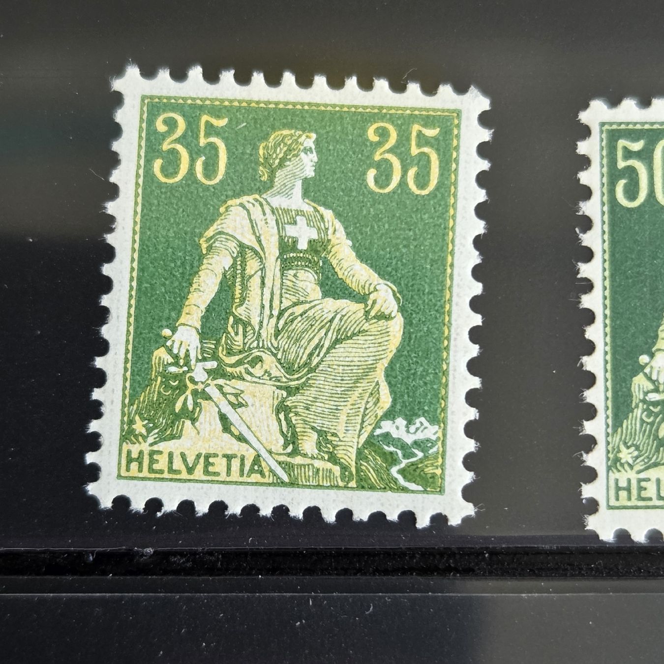 Tous les timbres: Briefmarken Sitzende Helv. mit Schwert..7 Werte 1908-1940 – D'occasion à Stans par Ducati16 7
