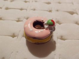 Kinder-Fingerring Donat dunkelbraun