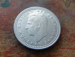 ESPAGNE  1  Pesetas  1987  (Z)