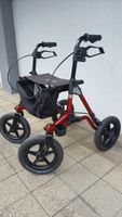 Gehhilfe Rollator rot sehr guter Zustand
