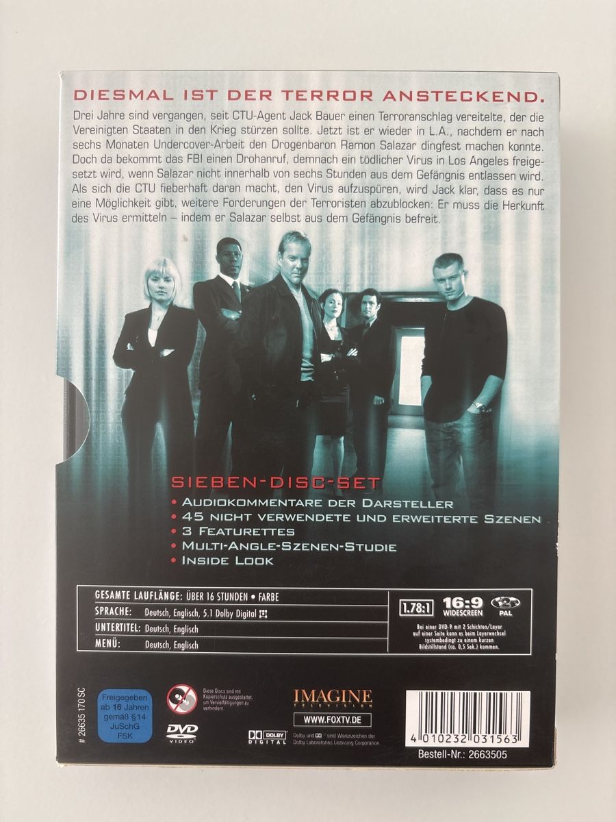 Tutti i DVDs: 24 - Twenty Four, Season 3, DVD Box Set – Usato da Oberbuchsiten venduto da Bananefrappe93 3