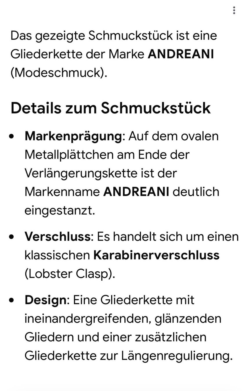 Ketten: Gliederkette goldfarben von Andreani – Gebraucht aus Brunnen von Nala2929 6