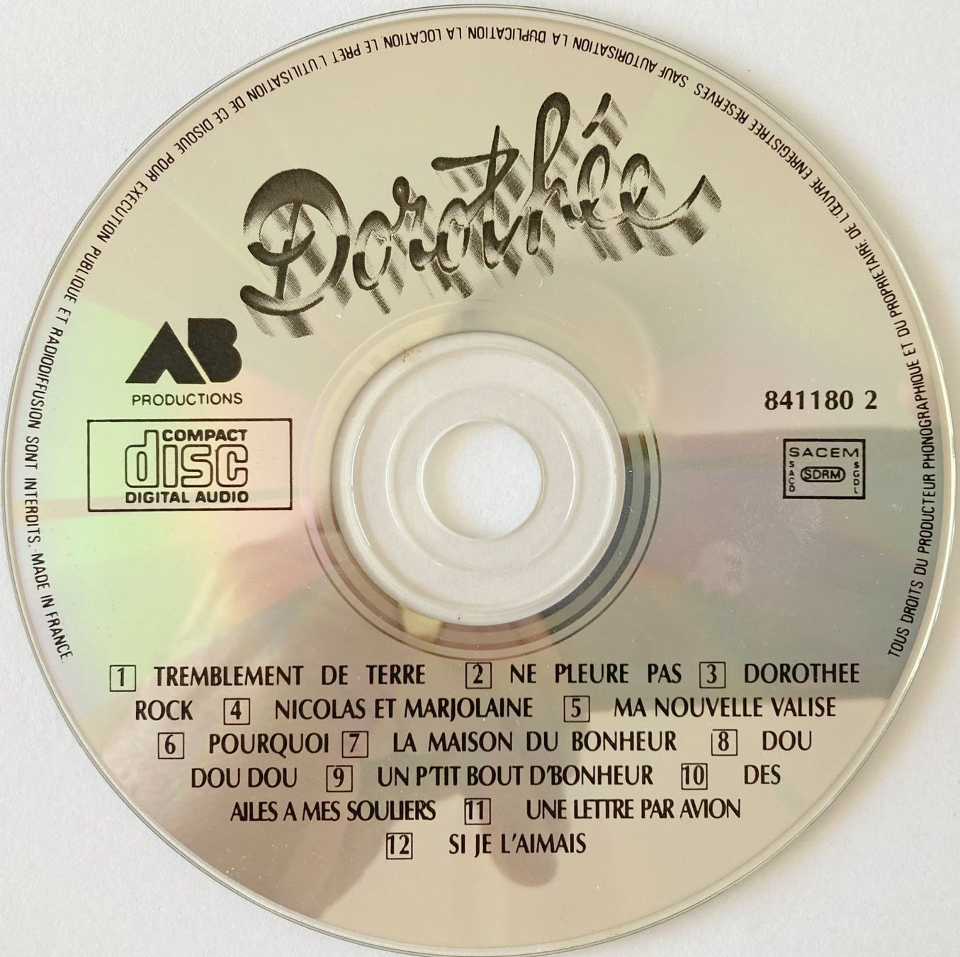 CD: DOROTHEE - DOROTHEE – Usato da Bottens venduto da hotter-than-hell 2