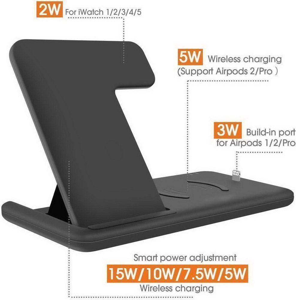 Ladegeräte: 4in1 Ladestation Wireless Charger – Neu (gemäss Beschreibung) aus Weinfelden von SEYBOY 6