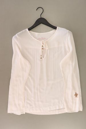 2 Blue Sisters Langarmbluse Gr. S creme