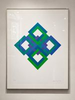 Lithographie OP Art 1970's