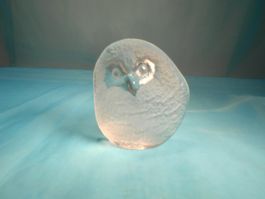 Paperweight, Eule, Glas, MATS JONASSON, signiert
