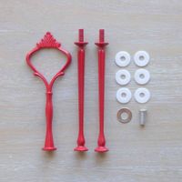 20 Etagerestangensets Krone rot