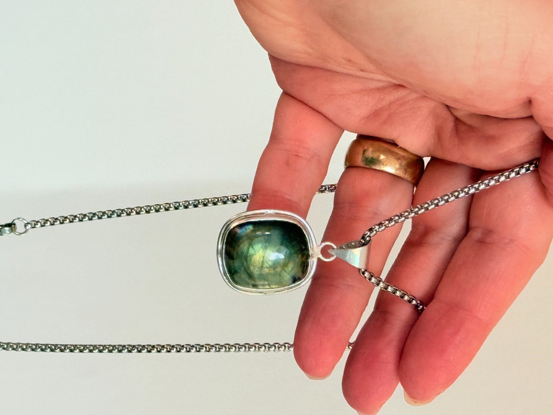 Catenine: Collier avec labradorite ✨ – Nuovo e nell'imballaggio originale da Genève venduto da AGBERG 8