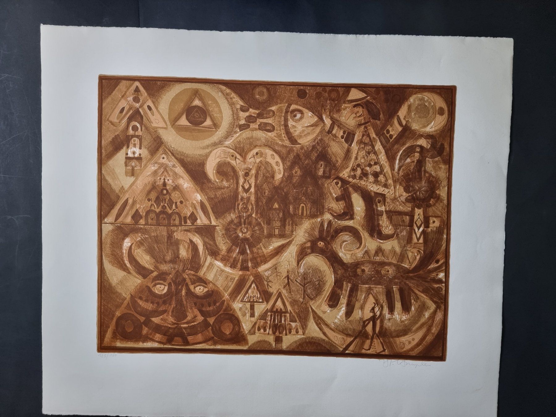 Grafiken & Lithographien: HANS RUDOLF STRUPLER LITHOGRAPHIE SIGNIERT NUMMERIERT – Gebraucht aus Gersau von kunst-online 1