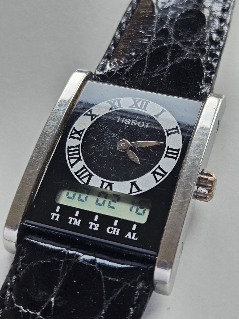 Tissot Orologi: 810 Tissot Two Timer schwarz Quartz – Usato da Berikon venduto da mmm21 5
