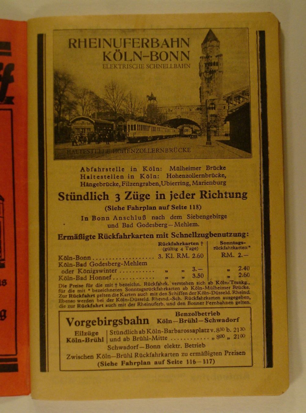 Libri: FAHRPLAN M. DUMONT SCHAUBERG KÖLN 1931 – Usato da Grüningen venduto da Kartensammler 1