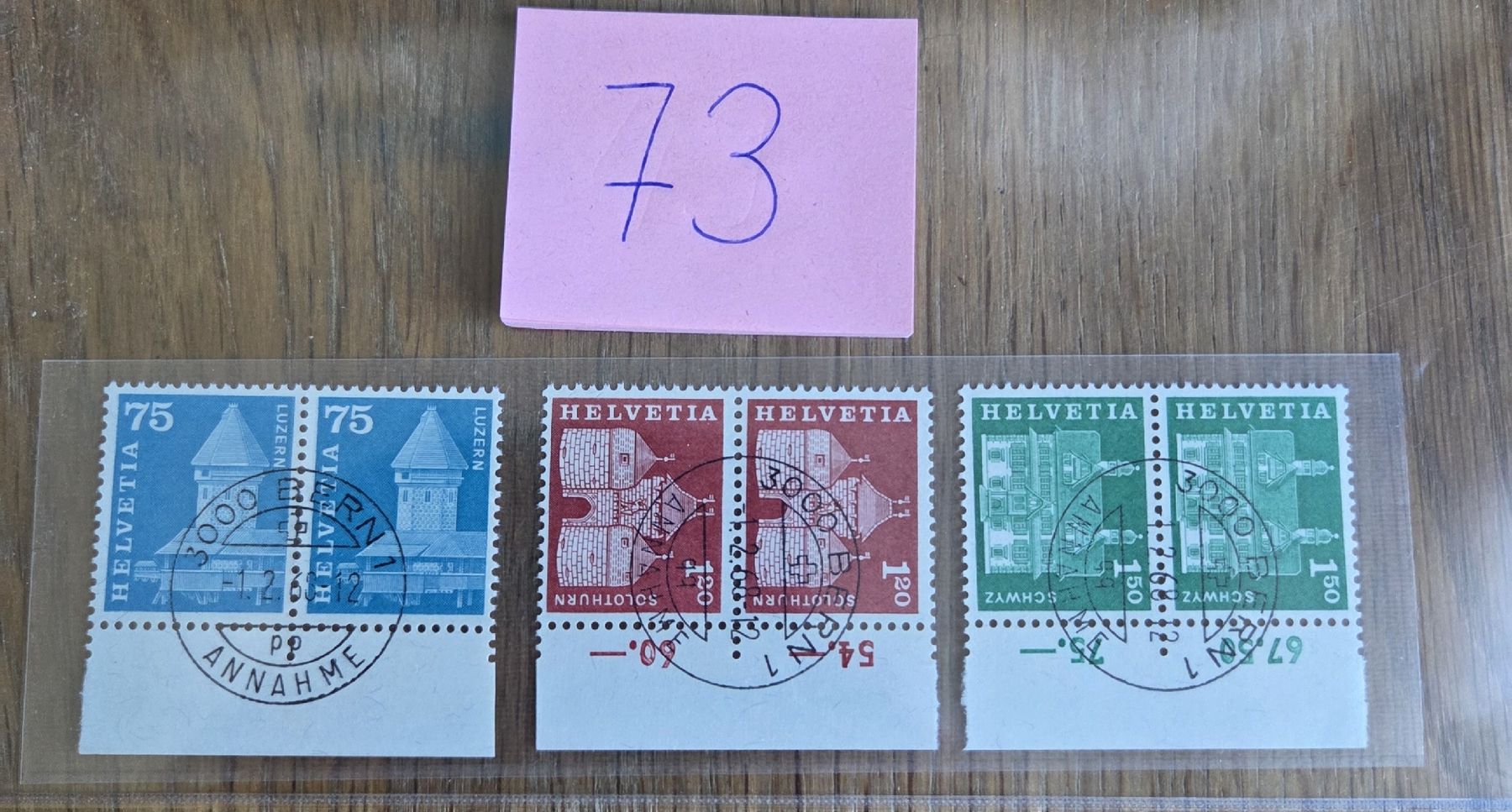 Alle Briefmarken: Schweizer Briefmarken Helvetia 1968...Top.. – Gebraucht aus Stans von Ducati16