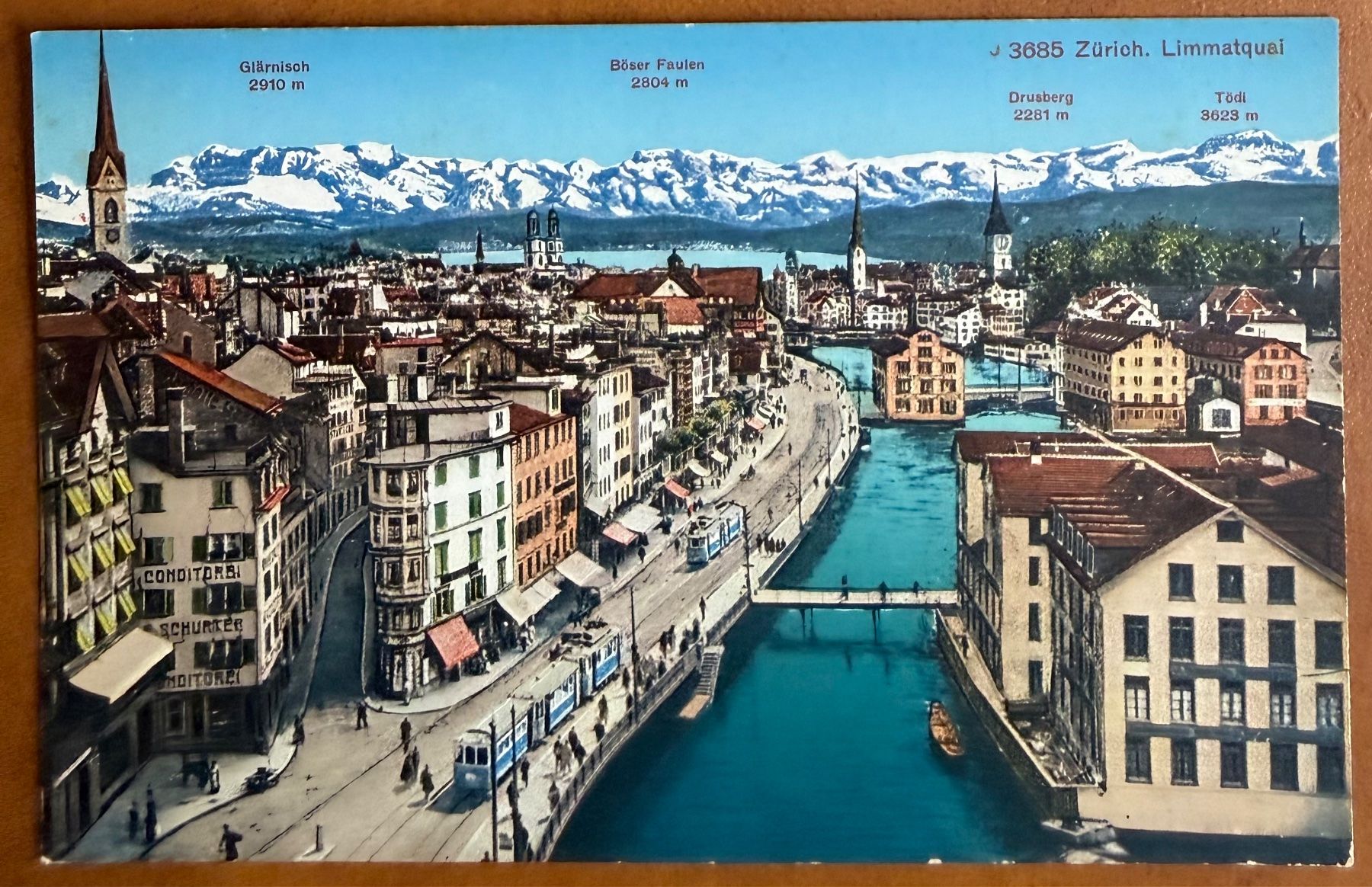 Cartoline postali: Zürich - Trams - Limmatquai - AK – Usato da Lutry venduto da Ediego