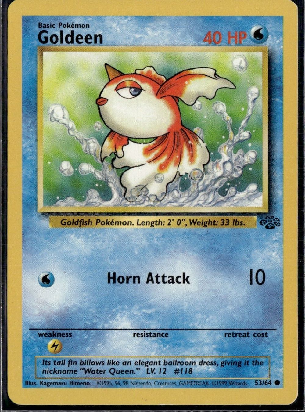 Pokémon Carte collezionabili: Goldeen 53/64 jungle – Usato da Zürich venduto da pokemon_cards