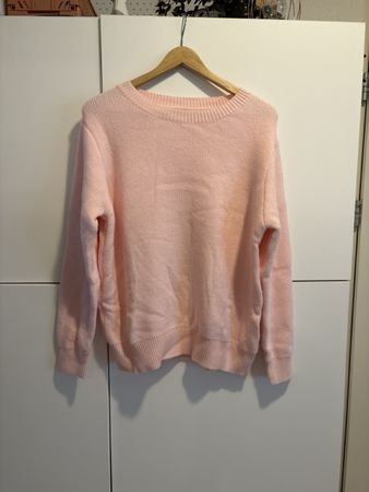 Pull rose doublé polaire taille L NEUF