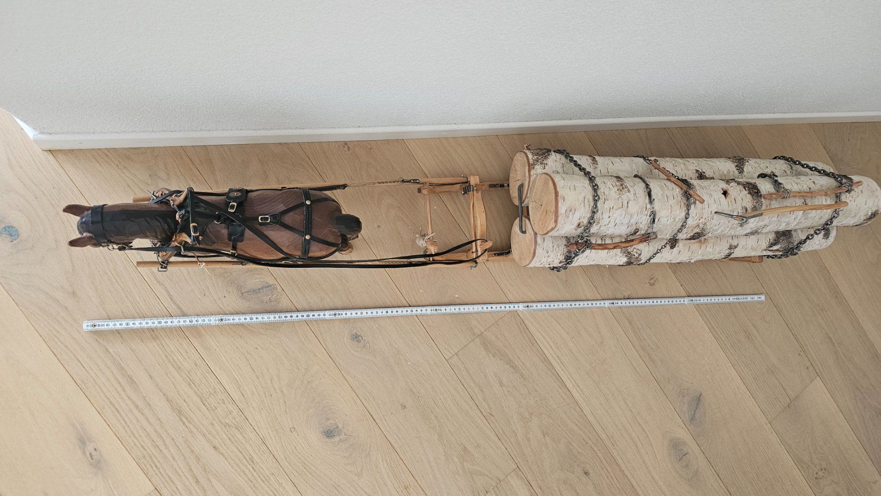 Schlitteln: Zugpferd mit Holzschlitten – Gebraucht aus Lostorf von herbst84 3