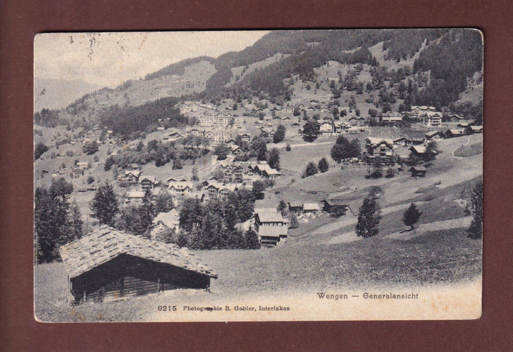 Ansichtskarten: WENGEN - 1910 – Gebraucht aus Pully von nicecards-shop