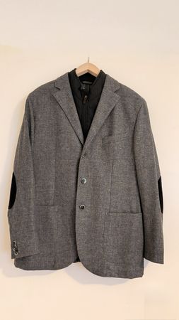 Wool Check Travel Sport Jacket Luigi Bianchi Mantova