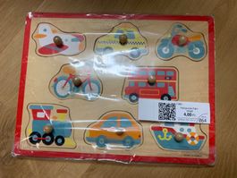 Holzpuzzle mit Fahrzeugen