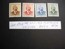 Luxemburg Briefmarken, Caritas 1948, MiNr. 435-438, Satz, **