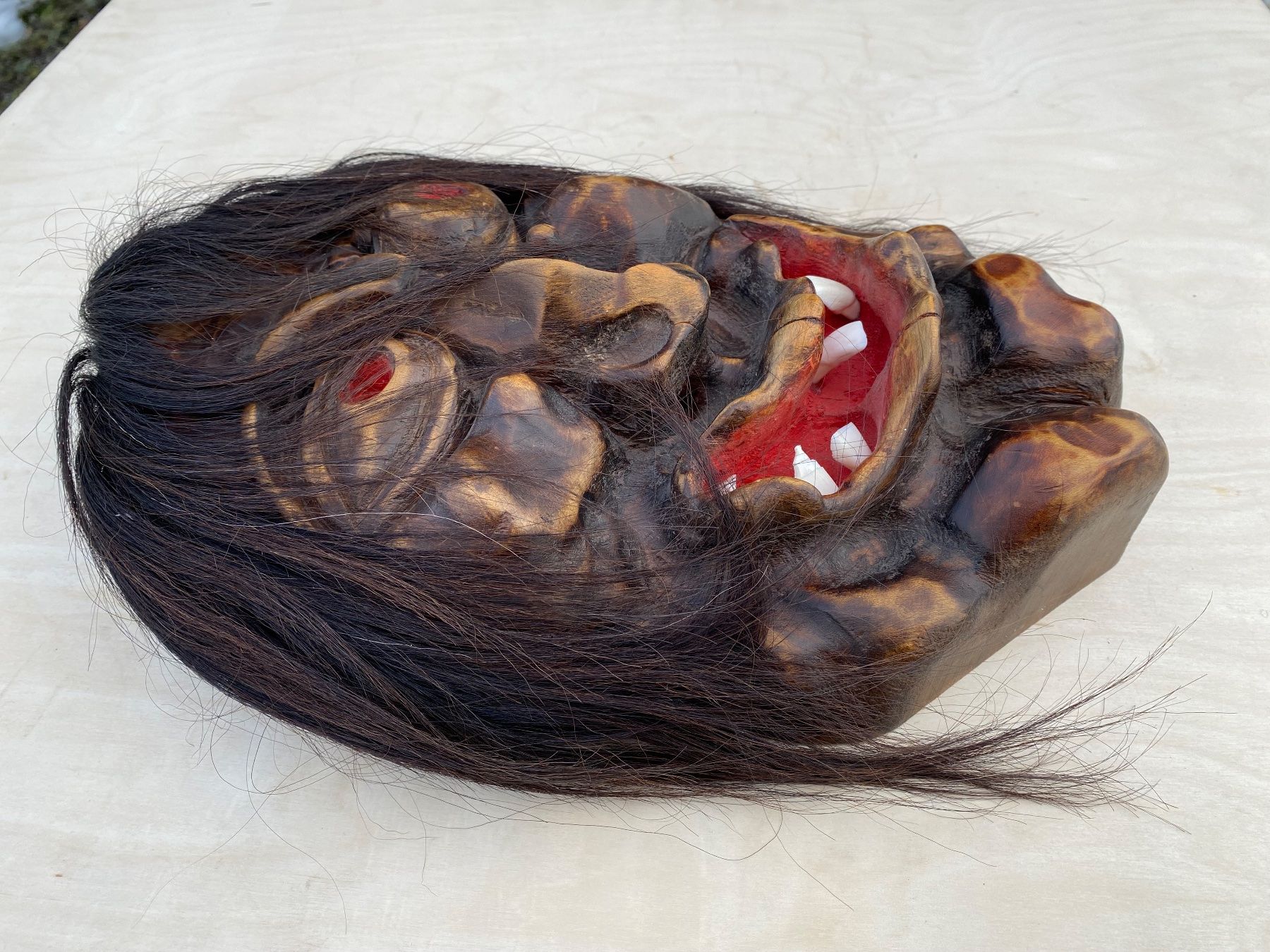 Altro in Antiquarato & Arte: seltene alte Walliser / Lötschentaler Holzmaske – Usato da Feldbach venduto da Olive1 2