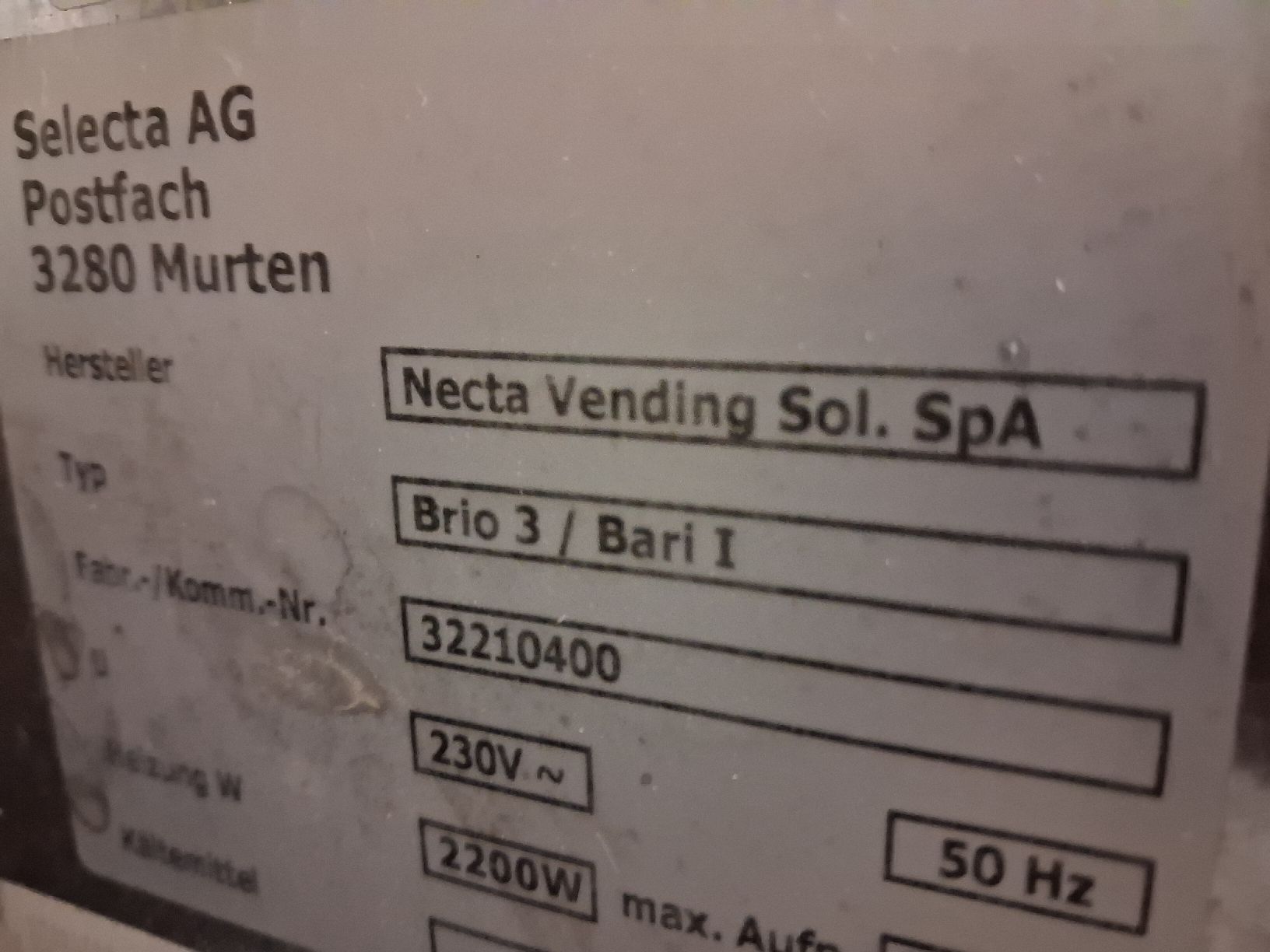 Selecta Macchine per caffè & Macchine per espresso: Kaffee Automat - mit Fehler – Difettoso da Schöftland venduto da Phil-RS 2