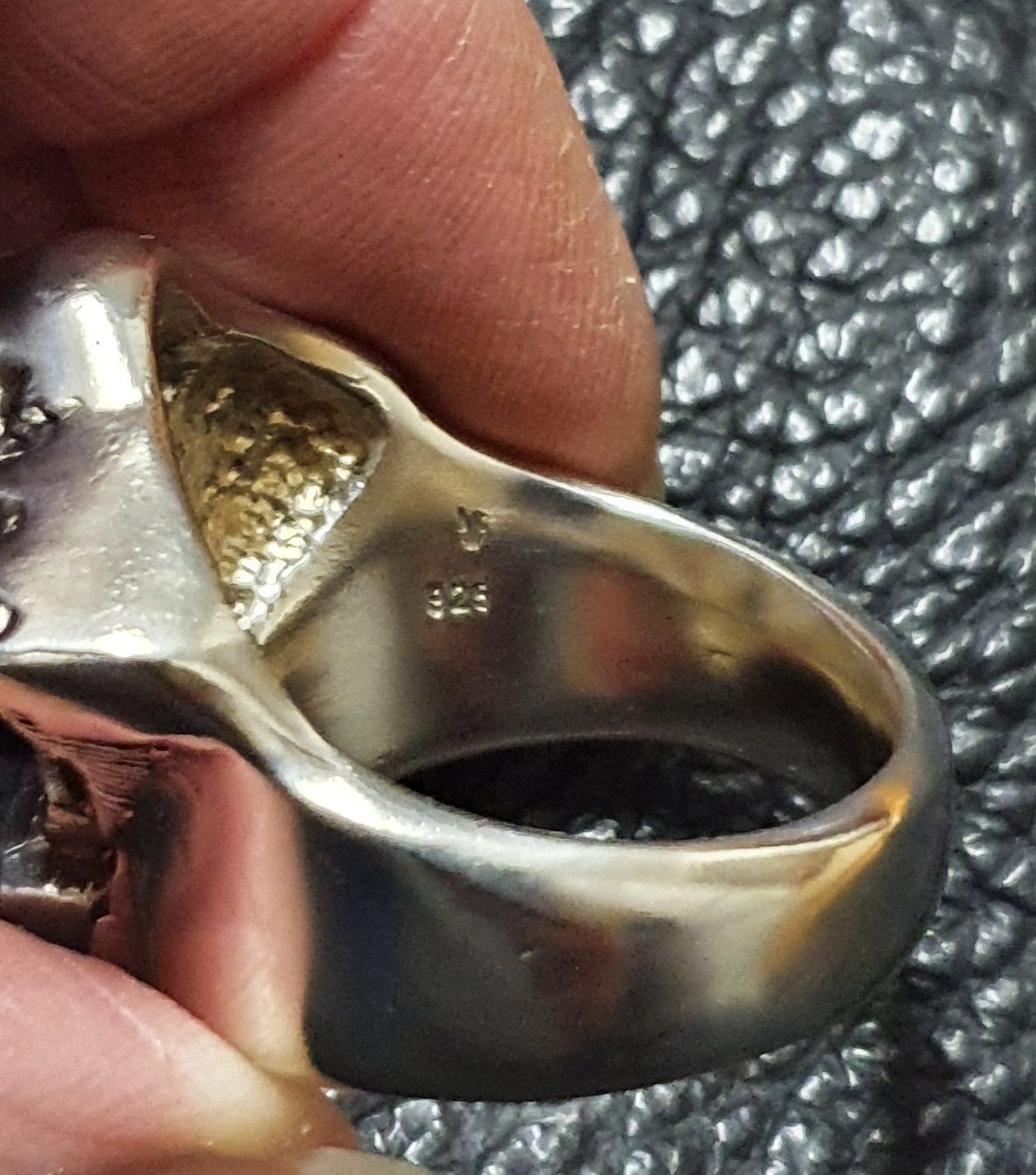 Ringe: Neu: Ring Motor Skull / Gr. 70 / 925 Silber – Neu (gemäss Beschreibung) aus Muri AG von Edlerweiss-Schwarz 7