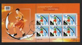 2006: Juniorenfussball Kleinbogen zu 6 Marken Nr.1195 ET